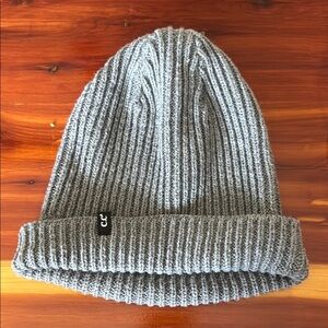 C.C Gray Ribbed Knit Hat